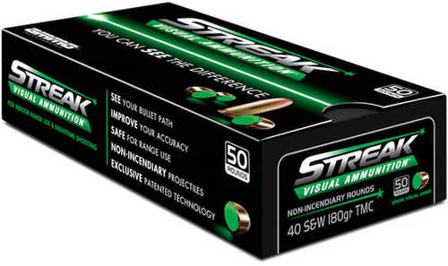 Ai Streak 40 S&W 180 Grain TMC Green 50 Rounds